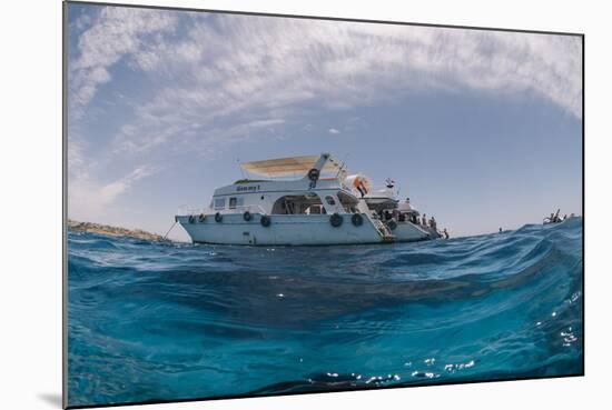 Dive Boats, Low Angle View, Ras Mohammed National Park, Red Sea, Egypt, North Africa, Africa-Mark Doherty-Mounted Photographic Print