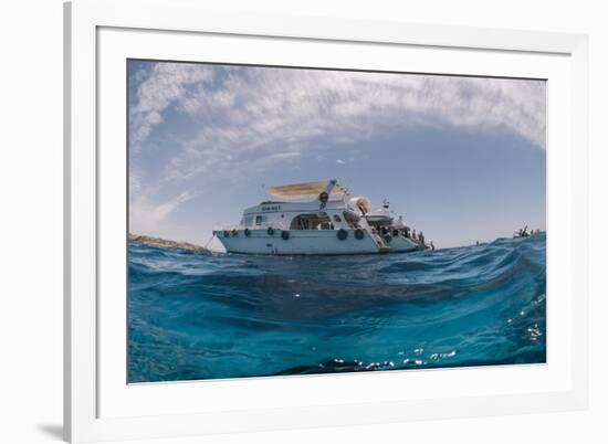 Dive Boats, Low Angle View, Ras Mohammed National Park, Red Sea, Egypt, North Africa, Africa-Mark Doherty-Framed Photographic Print