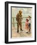 Diver and Children-null-Framed Art Print