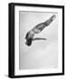 Diver Ann Ross Performing Dive-Gordon Coster-Framed Photographic Print