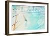 Diver Entering the Water (Focus on the Diving Board)-soupstock-Framed Photographic Print