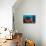 Diver Looks on at a Raja Ampat Reefscape Covered in Crinoids, Indonesia-null-Stretched Canvas displayed on a wall