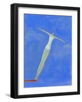 Diver on Springboard-Marie Bertrand-Framed Giclee Print