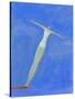 Diver on Springboard-Marie Bertrand-Stretched Canvas
