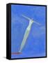 Diver on Springboard-Marie Bertrand-Framed Stretched Canvas