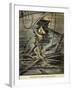 Diver Searching for Shipwrecks in the Depths of Le Havre-null-Framed Giclee Print