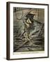 Diver Searching for Shipwrecks in the Depths of Le Havre-null-Framed Giclee Print