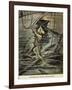 Diver Searching for Shipwrecks in the Depths of Le Havre-null-Framed Giclee Print