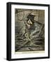 Diver Searching for Shipwrecks in the Depths of Le Havre-null-Framed Giclee Print