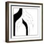 Divergence II-Chariklia Zarris-Framed Art Print