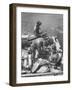 Divers Preparing to Dive to the Sunken Liner Andrea Doria-Peter Stackpole-Framed Photographic Print