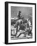 Divers Preparing to Dive to the Sunken Liner Andrea Doria-Peter Stackpole-Framed Photographic Print
