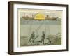 Divers Salvaging Guns from the Seabed, C1855-null-Framed Giclee Print