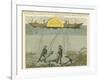 Divers Salvaging Guns from the Seabed, C1855-null-Framed Giclee Print