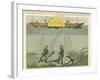 Divers Salvaging Guns from the Seabed, C1855-null-Framed Giclee Print