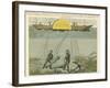 Divers Salvaging Guns from the Seabed, C1855-null-Framed Giclee Print