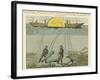 Divers Salvaging Guns from the Seabed, C1855-null-Framed Giclee Print