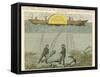 Divers Salvaging Guns from the Seabed, C1855-null-Framed Stretched Canvas