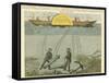 Divers Salvaging Guns from the Seabed, C1855-null-Framed Stretched Canvas