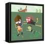 Divers Snorkeling in the Sea Thailand-Sajja-Framed Stretched Canvas