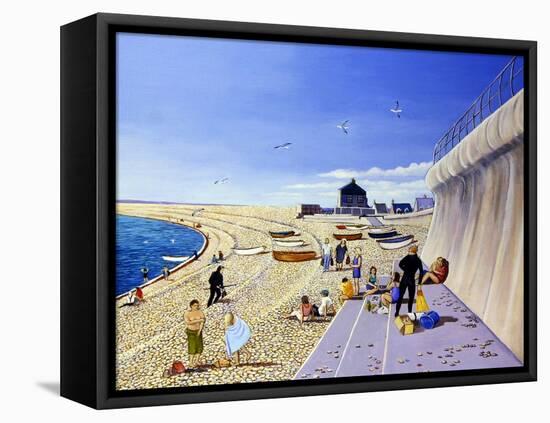 Divers under the Sea Wall, 2008-Liz Wright-Framed Stretched Canvas