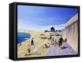 Divers under the Sea Wall, 2008-Liz Wright-Framed Stretched Canvas