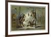 Divers Working by Electric Light-null-Framed Giclee Print