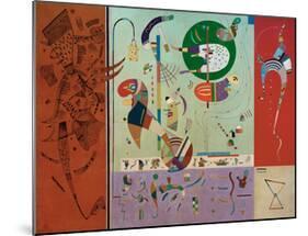 Diverse Parts, 1940-Wassily Kandinsky-Mounted Giclee Print