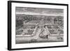 Diverses vues de Chantilly : vue et perspective du canal, des jardins et du château-Adam Perelle-Framed Giclee Print