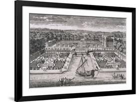 Diverses vues de Chantilly : vue et perspective du canal, des jardins et du château-Adam Perelle-Framed Giclee Print