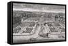 Diverses vues de Chantilly : vue et perspective du canal, des jardins et du château-Adam Perelle-Framed Stretched Canvas