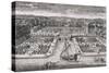 Diverses vues de Chantilly : vue et perspective du canal, des jardins et du château-Adam Perelle-Stretched Canvas