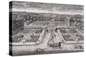 Diverses vues de Chantilly : vue et perspective du canal, des jardins et du château-Adam Perelle-Stretched Canvas