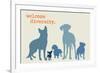 Diversity - Blue Version-Dog is Good-Framed Art Print