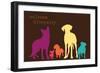 Diversity - Darker Version-Dog is Good-Framed Premium Giclee Print