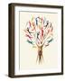 Diversity People Tree-cienpies-Framed Art Print