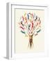 Diversity People Tree-cienpies-Framed Art Print