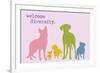 Diversity - Rainbow Version-Dog is Good-Framed Art Print