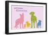Diversity - Rainbow Version-Dog is Good-Framed Premium Giclee Print