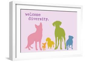 Diversity - Rainbow Version-Dog is Good-Framed Premium Giclee Print