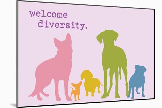 Diversity - Rainbow Version-Dog is Good-Mounted Premium Giclee Print