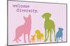 Diversity - Rainbow Version-Dog is Good-Mounted Premium Giclee Print