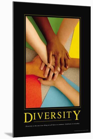 Diversity-null-Mounted Poster