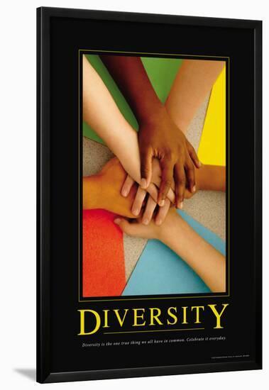 Diversity-null-Lamina Framed Poster