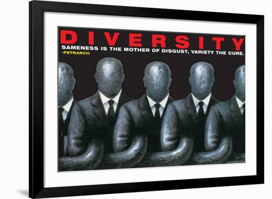 Diversity-null-Framed Art Print