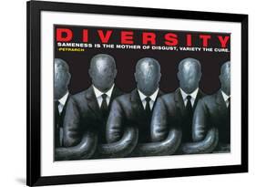 Diversity-null-Framed Art Print