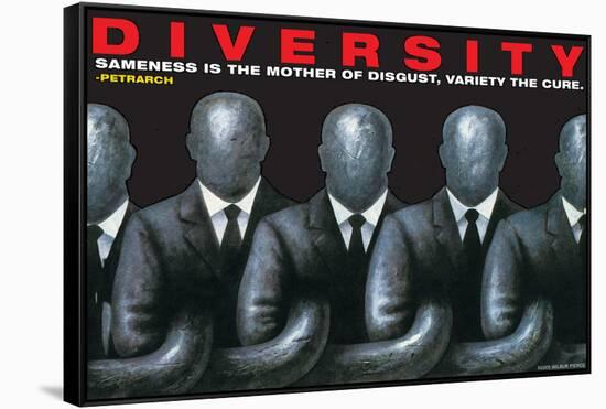 Diversity-null-Framed Stretched Canvas