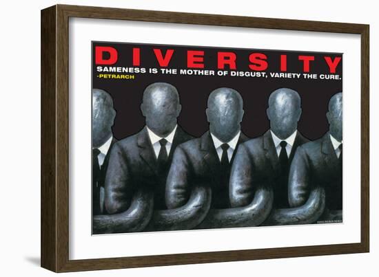 Diversity-null-Framed Art Print