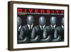 Diversity-null-Framed Art Print