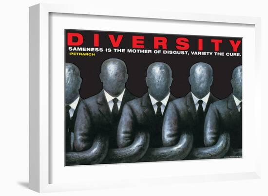 Diversity-null-Framed Art Print